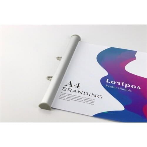 40 cm poster hanger strip banner hanging clip banner holder rails flag pole painting clip rod poster ceiling display advertising