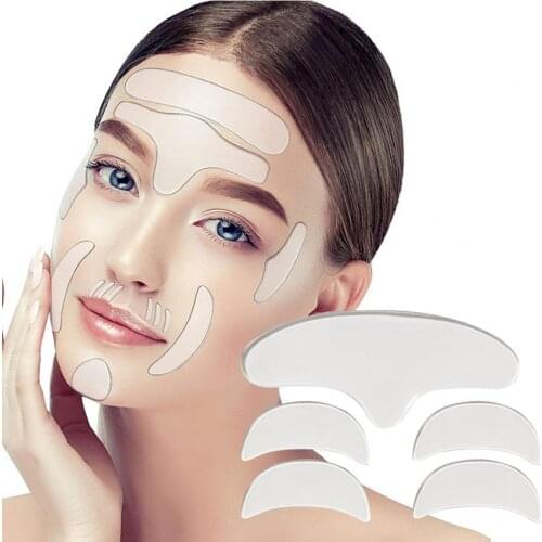 5Pcs/Set Wrinkle Remove Sticker Anti-Wrinkle Self-Adhesive Silicone Reusable Washable Soft Skin Lifting Patch for Eyes