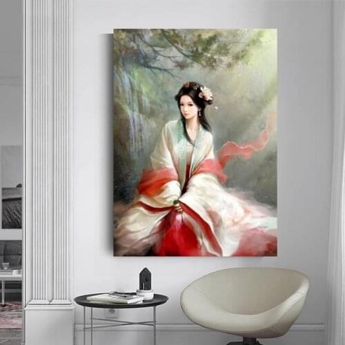 5D Diamond Painting Japanese classical beauty 3d Picture by numbers DIY Full Square Rhinestone Diamond Mosaic Home Decor A1280