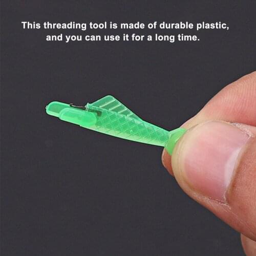 Automatic Threader DIY Stitch Fish Shape Needle Threader Quick Needle Threading Aid Plastic Sewing Machine Threading Accessory