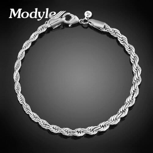 Free shipping Women Bracelet wholesale Brand fashion Silver-Color chain women jewelry charm bracelet bangles for women