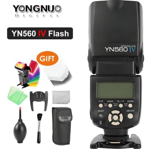 YONGNUO YN560 IV YN560IV 2.4GHZ Wireless Flash Speedlite Transceiver Integrated for Canon Nikon Panasonic Pentax Camera DSLR