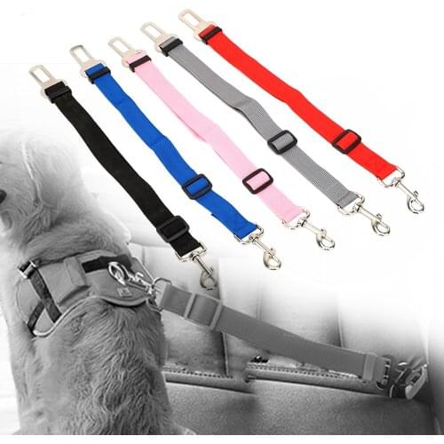 Safety Leash Car Pet Seat Belt Dog Supplies Dog Harness Lead Clip Puppy Car Seatbelt Adjustable