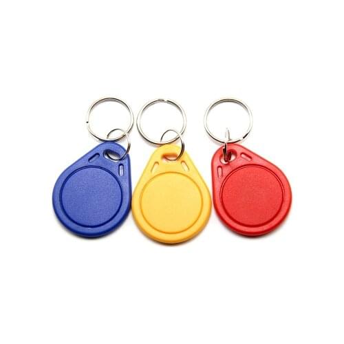 100pcs RFID keyfobs 13.56 MHz keychains IC tags ISO14443A MF Classic® access control token smart keycard