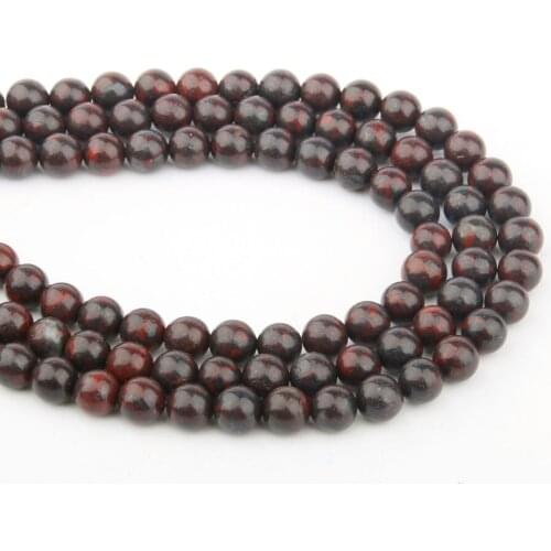 Natural Stone Beads Red Stone Round for Jewelry Making Beadwork DIY Bracelet Necklace 4/6/8/10/12mm
