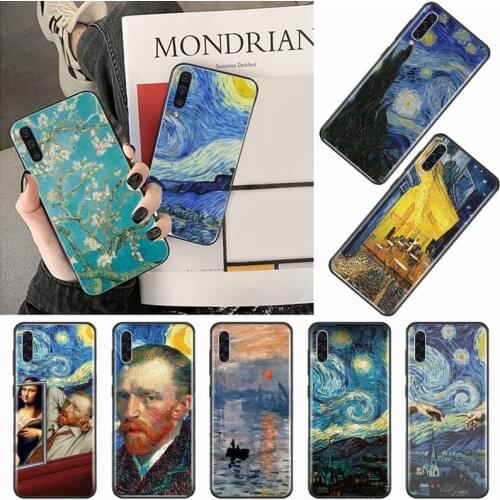 Van Gogh Painting multicolor Phone Case For Samsung galaxy S 9 10 20 A 10 21 30 31 40 50 51 71 s note 20 j 4 2018 plus