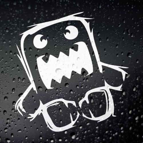 Black/Sliver Angry Domo JDM Car Sticker Small/Big Size Japanese Removable Waterproof Window Body Decal CL717