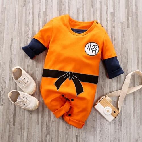 Baby Anime Costume New Born Boy Romper Babygrow Newborn Baby Clothes Infant Toddler Onesie Long Sleeve Kids Jumpsuit Pajamas