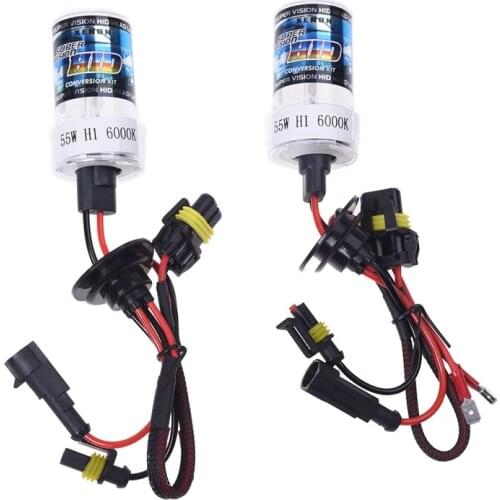 2 PCS H1 XENON Lamps Automotive Brake Light 55W 6000K Lamp High Power DC 12V