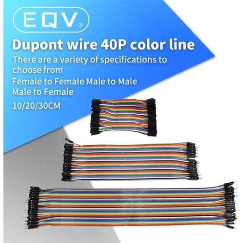 40PIN 10CM 20CM 30CM Dupont Line Male to Male + Female to Male and Female to Female Jumper Dupont Wire Cable for arduino DIY KIT