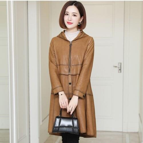 Real Genuine Leather Jacket Women Clothes 2020 Sheepskin Coat Korean Vintage Spring Autumn Coats Women Tops Plus Size NA1909