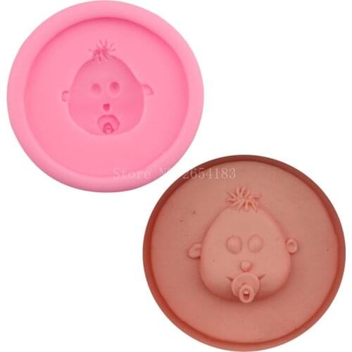 Cute Baby Nipple shape Silicone Fondant Soap 3D Cake Mold Cupcake Jelly Candy Chocolate Decoration Baking Tool Moulds FQ2388