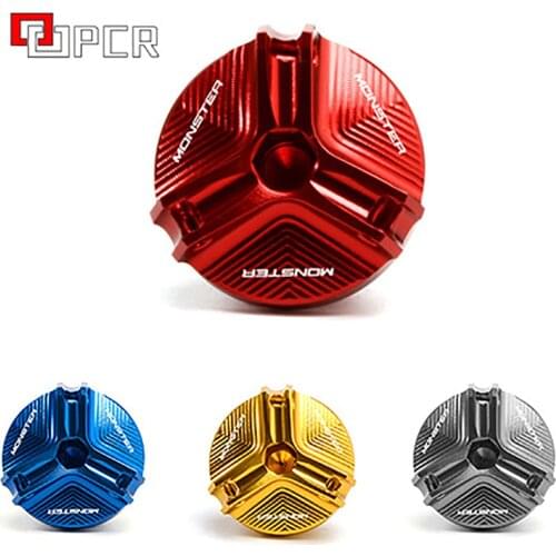 Motorcycle Parts For DUCATI MONSTER 696 697 795 796 797 8211200 1200S 1100 EVO CNC Aluminum Engine Oil Filler Cap Plug Cover Cap