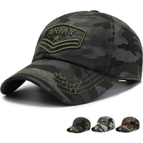 Men Camouflage Baseball Cap Hat Summer Outdoor Sports Cap Letters Embroidery Snapback Hat Adjustable 56-60 cm