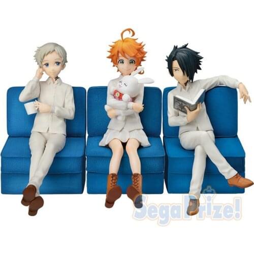 The Promised Neverland Mega Emma & Anime & Norman PVC Figure Gift for Child