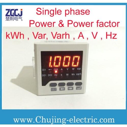 Single phase power meter and power factor meter high quality high accuracy power meter multifunction meter