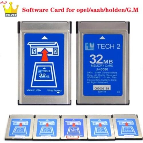 Op Tech 2 32MB Software Card for G-M/SA-AB/OPEL/S-UZUKI/I-SUZU/Hold-en 6 Kind Memory card for Tech2 Auto Scanner Diagnostic Tool