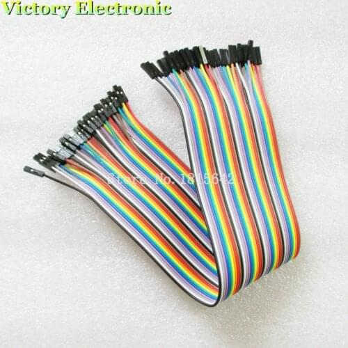 40PCS/LOT 30cm 2.54mm 1Pin Female To Female Jumper Wire Dupont Cable New Wholesale