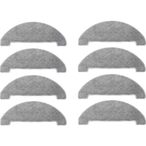 8Pcs Replaceble Mops Cloths Accessories Sets Parts for XIAOMI VIOMI S9 Roidmi Eve Plus Robot Vacuum Cleaner