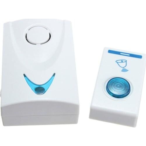 LED Wireless Chime Door Bell Battery Powered 32 Tune Songs 1 Remote Control + 1 Wireless Doorbell Timbre Exterior Home Doorbell
