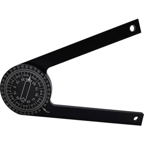 Aluminum Miter Saw Protractor 360 Degrees Woodworking Angle Measuring Gauge Marking Device Precision Scale Carpenter Tools