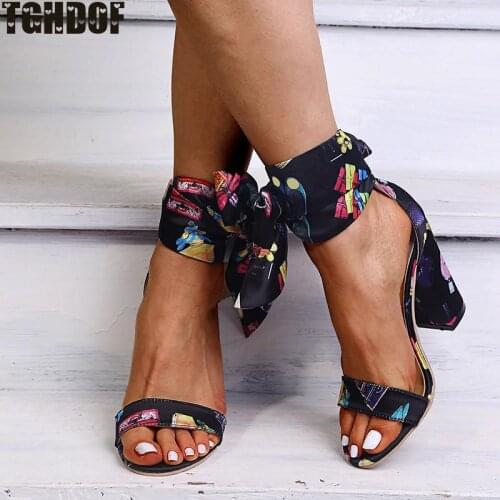 New Ribbon Summer Luxury High Heels New Women Pumps Comfort Shoes Sandals Sexy Party Female Peep Toe Gladiator Rome Leisure