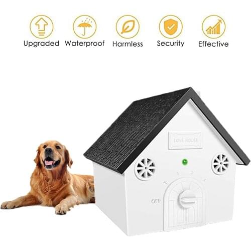 Dog Ultrasonic Anti Barking Device Dog Repellent Device With Automatic Detection Durable And Waterproof Dog Training Equipment