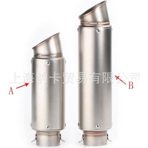 60mm universal motorcycle exhaust pipe plus long gp project muffler escape for s1000rr cbr1000rr r6 with 60-50mm 51-38mm adapter