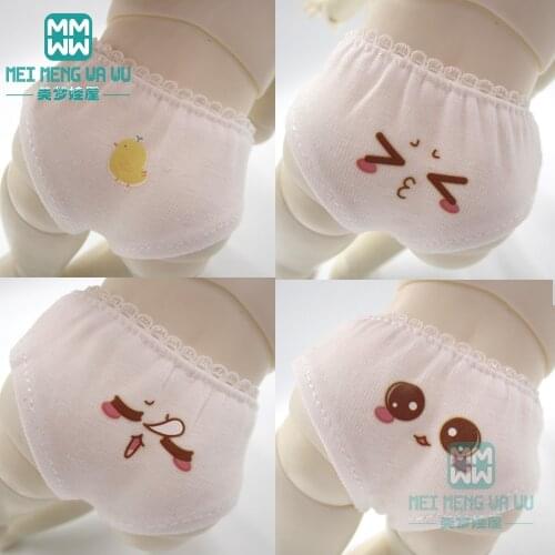 1/3 1/4 1/6 BJD Doll Clothes for 30-63cm BJD DD SD Doll White, black lace underwear, panties