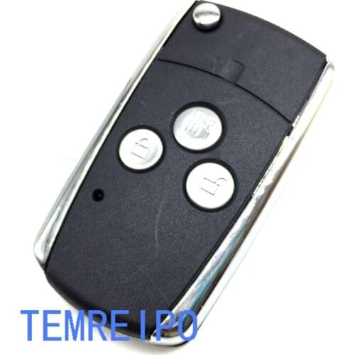 10pcs/lot 3 button folding modified remote key shell For Toyota Camry Modified Flip Key Shell Fobs with sticker