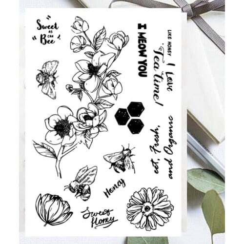11*16CM Mangnolia Transparent Clear Stamps Silicone Seals Roller Stamp Christmas DIY Scrapbooking Photo Album/Card Making