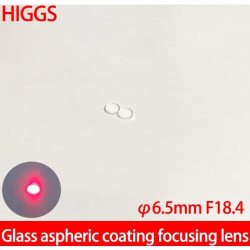 High quality Diameter 6.5mm FL 18.4mm aspherical glass lenses Laser focusing laser module part AR coated Customizable