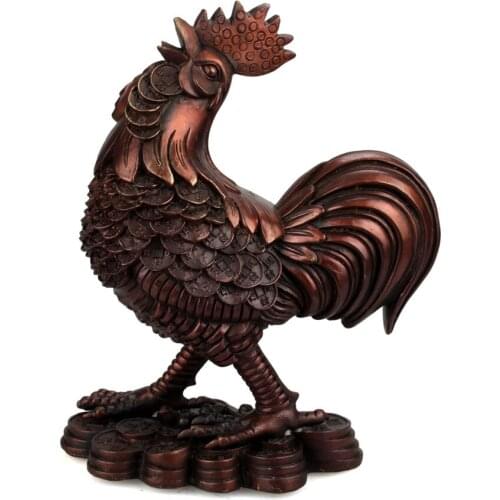 Boutique Opening copper ornaments crafts Zhaocai cock Grilled Ham and Chicken Li Home Furnishing office decoration gifts