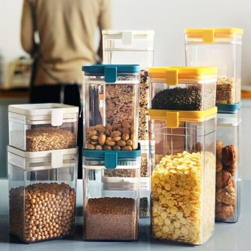 Household Kitchen Storage Containers Sealed Can Food Storage Containers New Type Snack Candy Dry Goods Storage Box