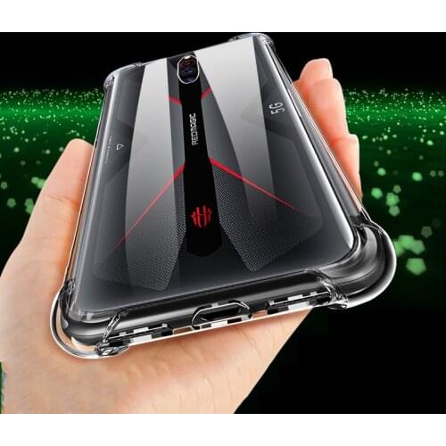 Lainergie For ZTE Nubia Red Magic 5G Case Airbag Super Protection Soft Clear Back Cover For Red Magic 5G 2020 Phone Case
