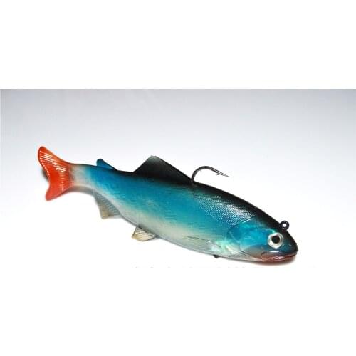 Deep sea Blue Big Fishing soft Replica Fish Lure Baits Hook 20cm/130g Free shipping