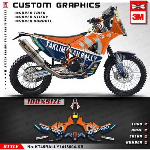 KUNGFU GRAPHICS Heat-resistant Vinyl PVC Decals Personalised Stickers for 450 Rally 2015 2016 2017 2018