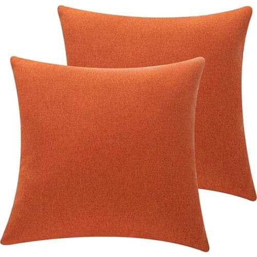 2Pcs Outdoor Waterproof Throw Pillow Covers Water Resistant Garden Chair Cushion Case for Couch Decoration 18X18 Inches