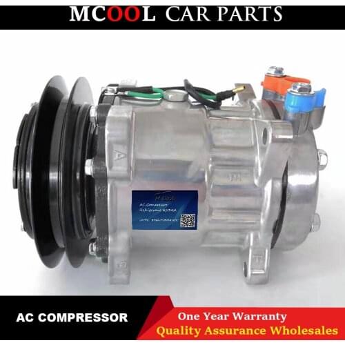 SD7H15 AC Compressor For SD7H15 AC Compressor For EXCAVATOR 1B 24V AUTO AIR CONDITIONER COMPRESSOR PUMP WITH PULLEY