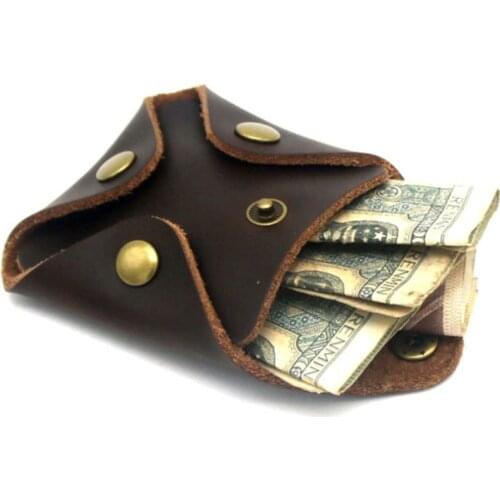 Korean Wallet Short Vintage PU Leather Coin Purse Male Woman Small Mini Money Bag Wallets Storage Pocket Monedero Portemonnee