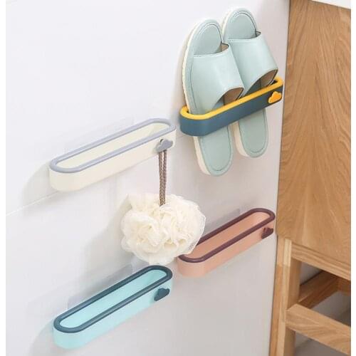 Creative Premium Slipper Organizer Wall-mounted Shoe Storage Rack for Household