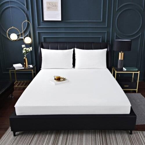 Ice Silk Waterproof Mattress Protector Cover For Bed 10 Colors Breathable Mattress Wetting Cover Protection Hypoallergenic Pad