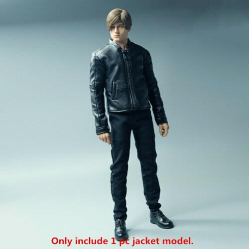 1/6 Scale Soldier Slim Leather Jacket Model for 12" Action Figure Doll