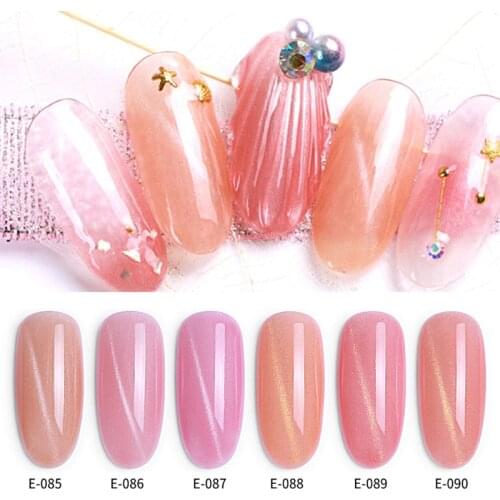 Fashion Shiny Cat Eye Gel Polish Long Lasting Nail sakura pink 10ml With Magnetic Soak Off UV LED Primer Nail Polish Lacquer