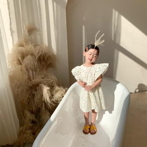 Princess Short Sleeve Cotton Kids Dresses Teenage Girl Dress Children Clothing Spring Summer Wedding Party Dress High Quality