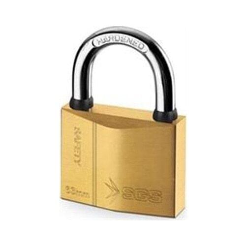 Sgs Yellow Plated Padlock 75Mm Sgs1306 (1 Pcs)