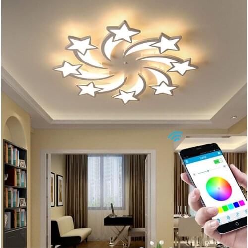 Creative Meteor Shower Room Lights Nordic Style and Personality Led Ceiling Lamp Simple Modern Art Bedroom Lamps