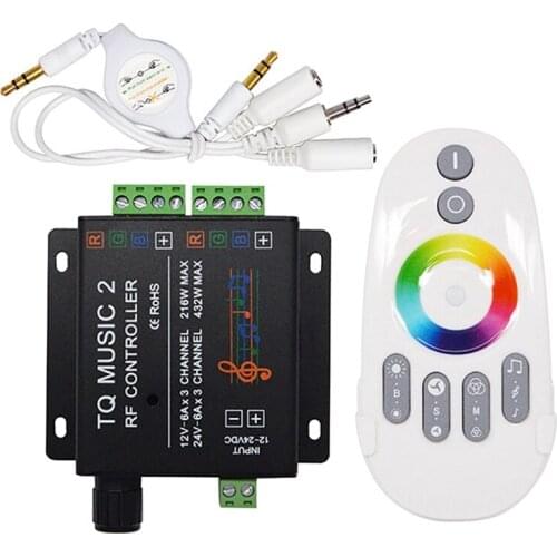 LED Controller Colorful Contact Smart Led Wireless Dimming Remote Control Rf Light Music RGB LED Light Controller