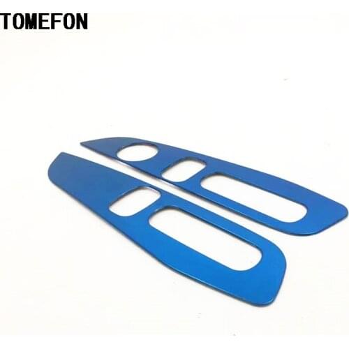 TOMEFON For Honda Accord 10th 2018 2019 LHD Stainless Steel Car Front Seat Adjustment Frame Cover Interior Accessories 2pcs