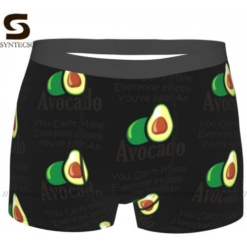 Avocado Underwear Boy Print Sexy Trunk Pouch Hot Polyester Boxer Brief